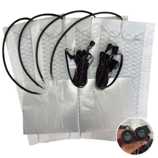 12V Universal Winter Car Seat Heating Pad Set 2: 2-gear + 2 Seats (4 Heating Pads)