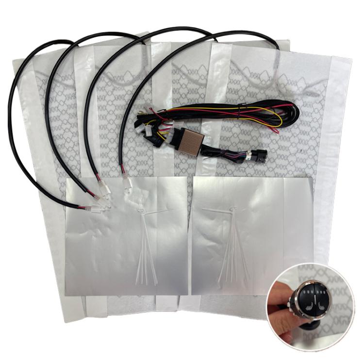 12V Universal Winter Car Seat Heating Pad Set 3: 3-gear + 2 Seats (4 Heating Pads) - Seat Accessories by buy2fix | Online Shopping UK | buy2fix