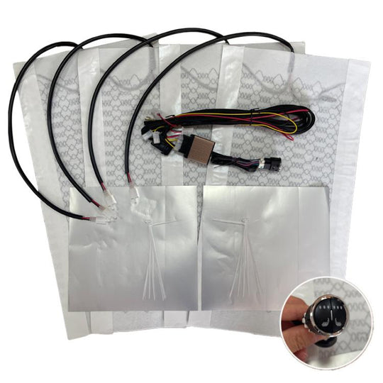 12V Universal Winter Car Seat Heating Pad Set 3: 3-gear + 2 Seats (4 Heating Pads)