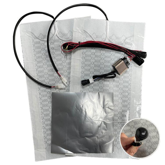 12V Universal Winter Car Seat Heating Pad Set 5: 3-gear + Single Seat (2 Heating Pads)