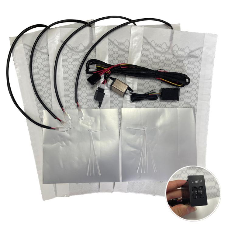 12V Universal Winter Car Seat Heating Pad Set 8: 5-gear + 2 Seats (4 Heating Pads) - Seat Accessories by buy2fix | Online Shopping UK | buy2fix