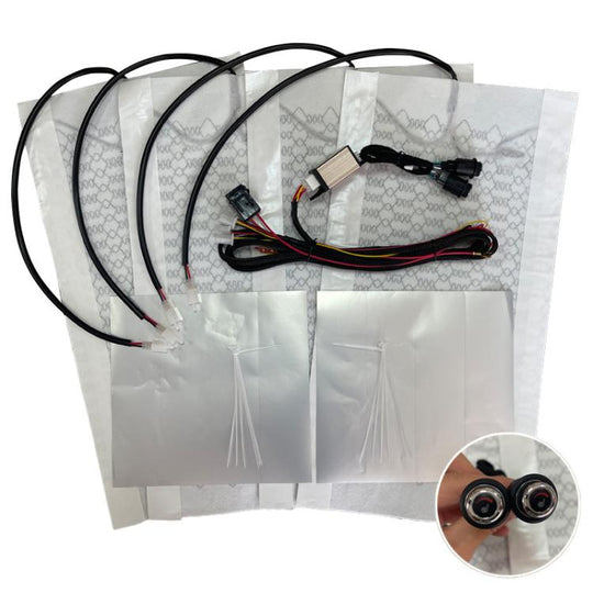 12V Universal Winter Car Seat Heating Pad Set 9: 6-gear + 2 Seats (4 Heating Pads)