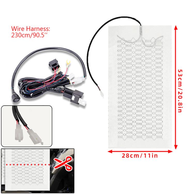 12V Universal Winter Car Seat Heating Pad Set 8: 5-gear + 2 Seats (4 Heating Pads) - Seat Accessories by buy2fix | Online Shopping UK | buy2fix