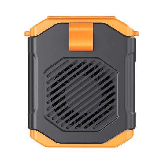 F31 Rechargeable Waist-Mounted Clip Fan With 5-Speed Adjustable Airflow, Stand & Flashlight(Orange) - Electric Fans by buy2fix | Online Shopping UK | buy2fix