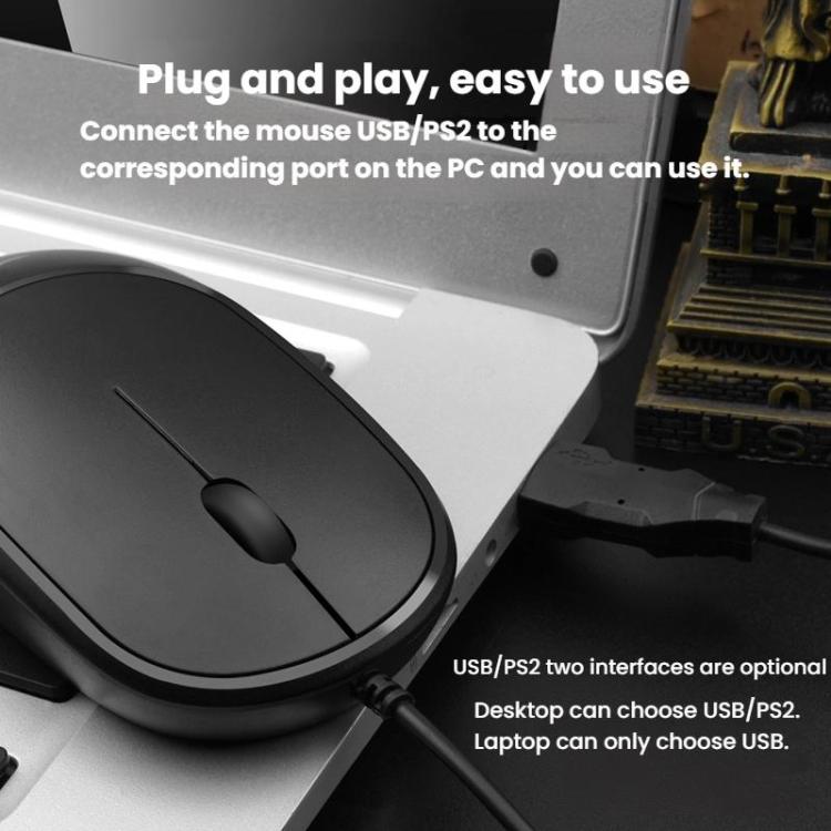 Little Kangaroo DS-919 Anti-Static Anti-Interference Wired Mouse Business Industrial Slim Mouse, Spec: USB - Wired Mice by Little Kangaroo | Online Shopping UK | buy2fix