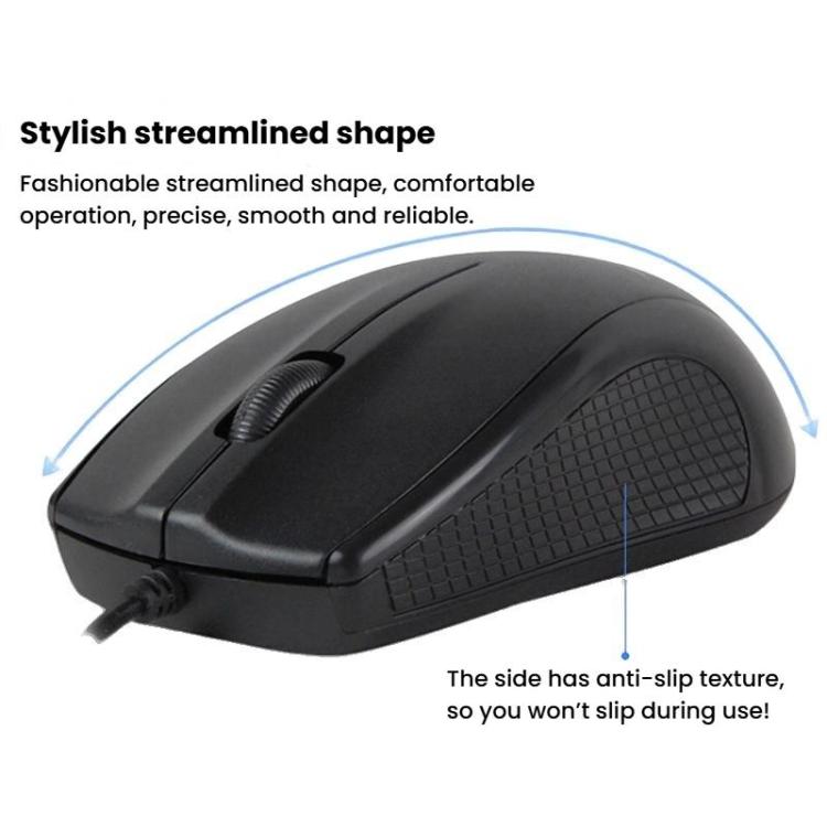 Little Kangaroo DS-911 1200DPI Ambidextrous Wired Laptop Mouse Desktop Mouse For Office & Home Use, Spec: PS2 Round Port - Wired Mice by Little Kangaroo | Online Shopping UK | buy2fix
