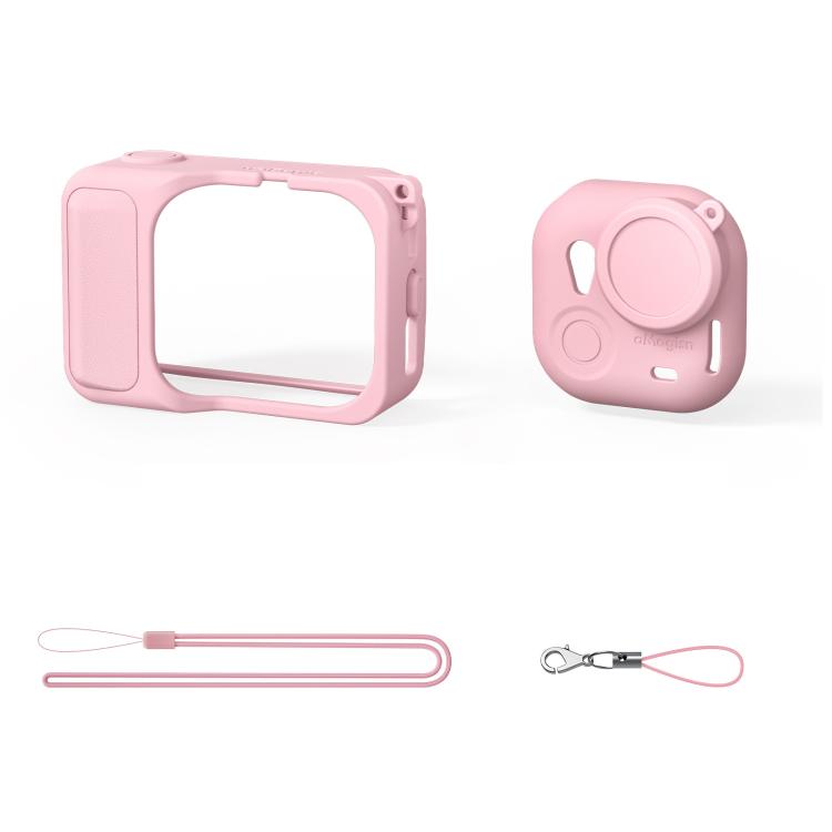 For Insta360 Go Ultra aMagisn Silicone Protective Case Kit All-round Protection Shell(Pink) - Case & Bags by aMagisn | Online Shopping UK | buy2fix