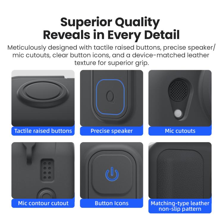 For Insta360 Go Ultra aMagisn Silicone Protective Case Kit All-round Protection Shell(Gray) - Case & Bags by aMagisn | Online Shopping UK | buy2fix