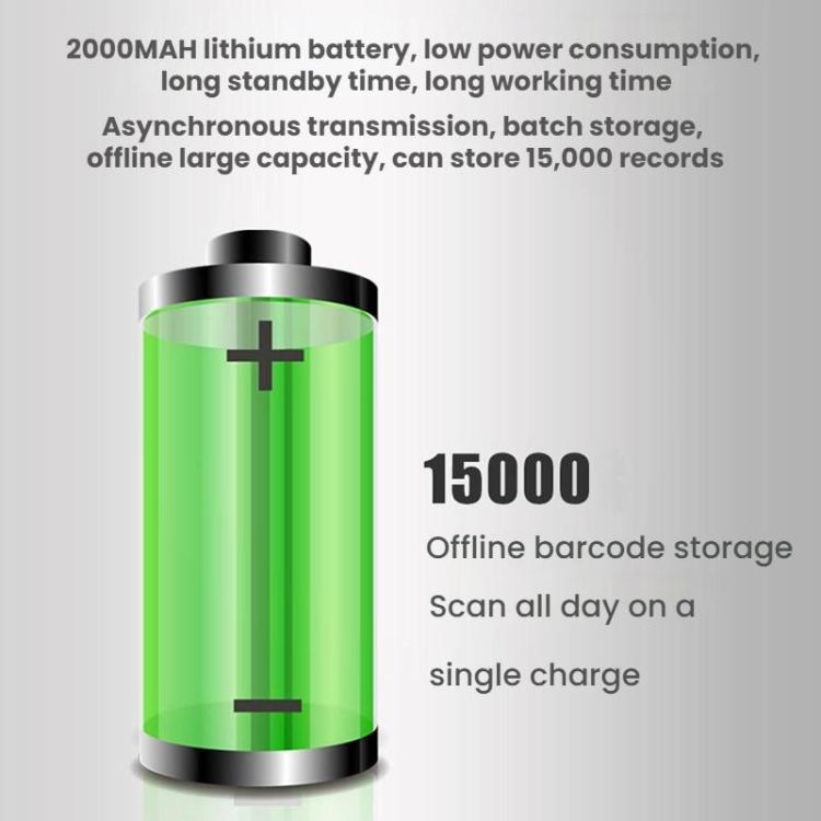 Long-range Wireless QR Code Barcode Scanner With Base, Specification: Single 2.4G - Barcode Scanner by buy2fix | Online Shopping UK | buy2fix