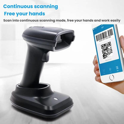 Long-range Wireless QR Code Barcode Scanner With Base, Specification: Single 2.4G - Barcode Scanner by buy2fix | Online Shopping UK | buy2fix