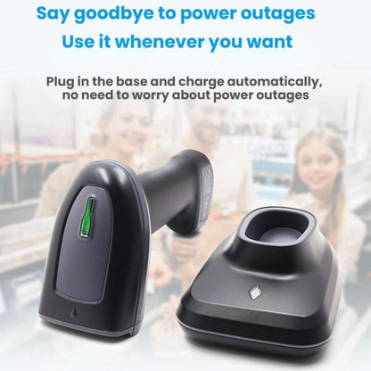 Long-range Wireless QR Code Barcode Scanner With Base, Specification: Single 2.4G - Barcode Scanner by buy2fix | Online Shopping UK | buy2fix