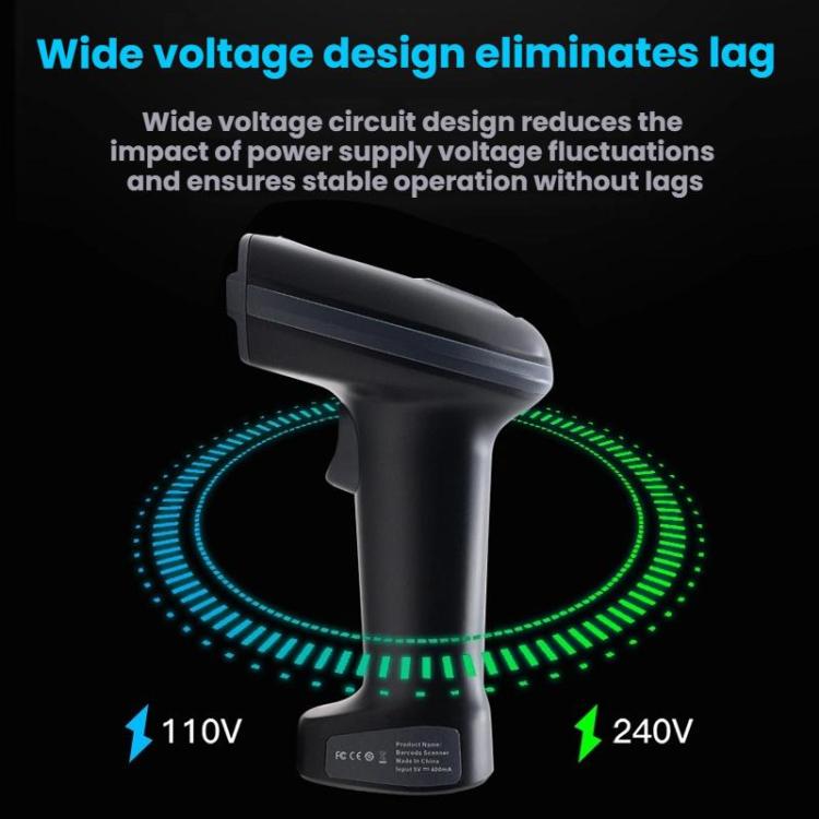 Long-range Wireless QR Code Barcode Scanner With Base, Specification: Single 2.4G - Barcode Scanner by buy2fix | Online Shopping UK | buy2fix