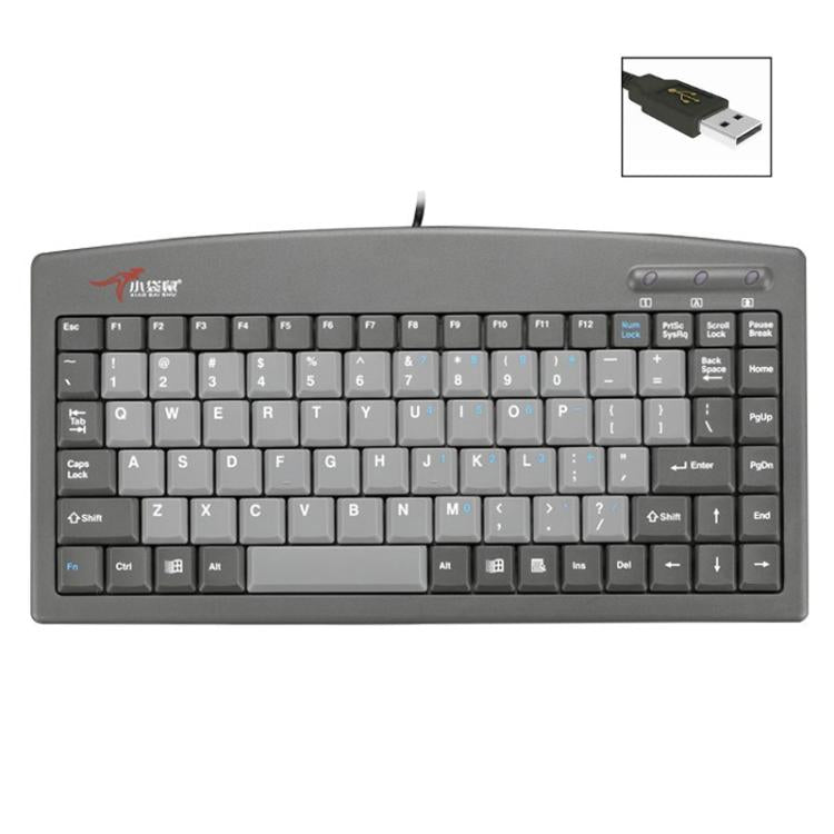 Little Kangaroo DS-9827 88 Key Wired Keyboard With Magnetic Ring Laptop Industrial Office Keyboard, Spec: USB - Wired Keyboard by Little Kangaroo | Online Shopping UK | buy2fix