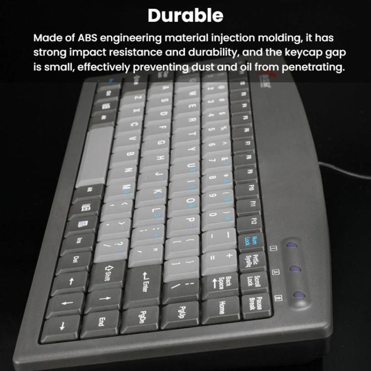Little Kangaroo DS-9827 88 Key Wired Keyboard With Magnetic Ring Laptop Industrial Office Keyboard, Spec: PS2 - Wired Keyboard by Little Kangaroo | Online Shopping UK | buy2fix