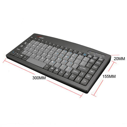 Little Kangaroo DS-9827 88 Key Wired Keyboard With Magnetic Ring Laptop Industrial Office Keyboard, Spec: PS2 - Wired Keyboard by Little Kangaroo | Online Shopping UK | buy2fix