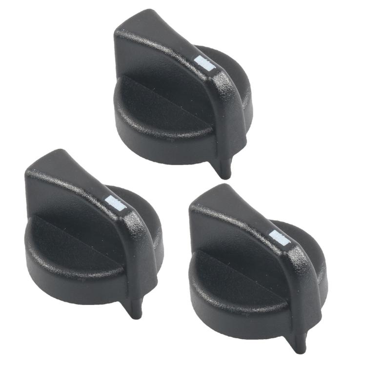 Car Air Conditioning Heater Control Knob For Peterbilt, Color: Black 3pcs - Car Switches by buy2fix | Online Shopping UK | buy2fix