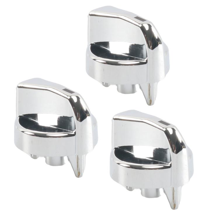 Car Air Conditioning Heater Control Knob For Peterbilt, Color: Silver 3pcs - Car Switches by buy2fix | Online Shopping UK | buy2fix