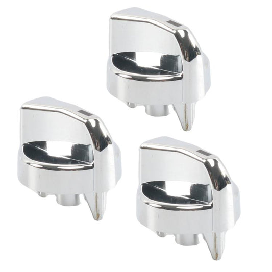 Car Air Conditioning Heater Control Knob For Peterbilt, Color: Silver 3pcs - Car Switches by buy2fix | Online Shopping UK | buy2fix