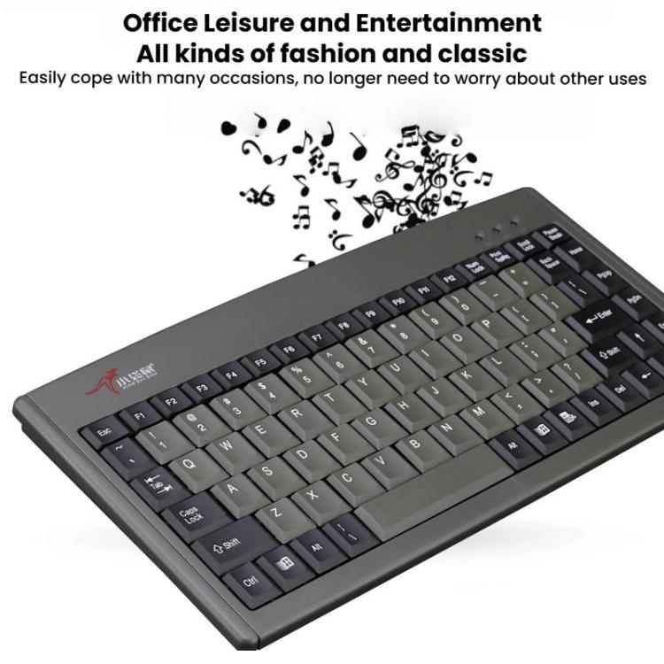 Little Kangaroo DS-3000 88 Key Wired Keyboard With Magnetic Ring Laptop Industrial Office Keyboard, Spec: PS2 - Wired Keyboard by Little Kangaroo | Online Shopping UK | buy2fix