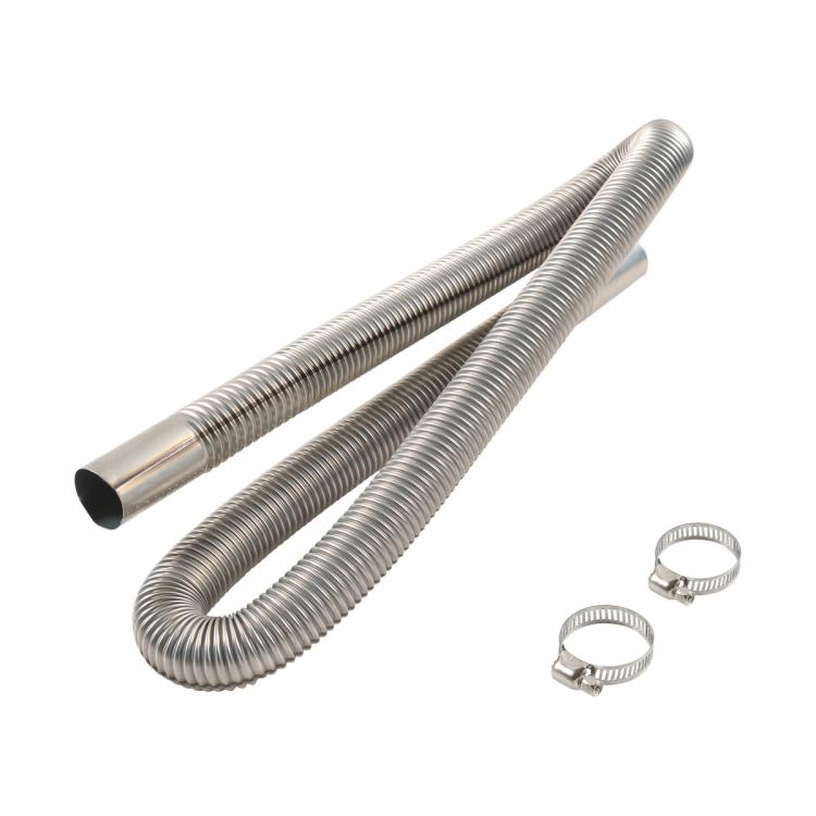 100CM Parking Heater Stainless Steel Threaded Exhaust Pipe - Engine Fittings by buy2fix | Online Shopping UK | buy2fix
