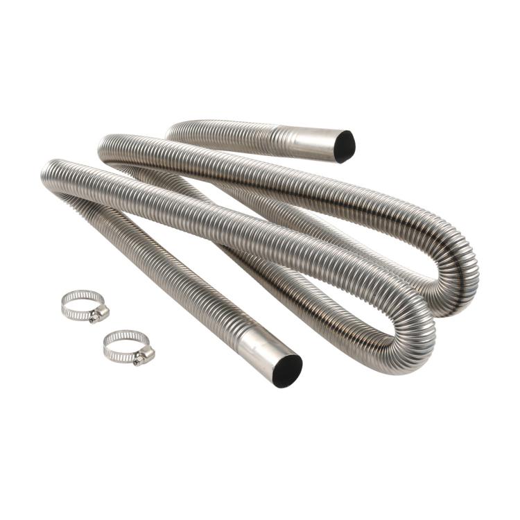 200CM Parking Heater Stainless Steel Threaded Exhaust Pipe - Engine Fittings by buy2fix | Online Shopping UK | buy2fix