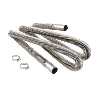 200CM Parking Heater Stainless Steel Threaded Exhaust Pipe - Engine Fittings by buy2fix | Online Shopping UK | buy2fix