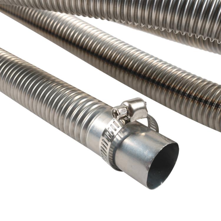 60CM Parking Heater Stainless Steel Threaded Exhaust Pipe - Engine Fittings by buy2fix | Online Shopping UK | buy2fix