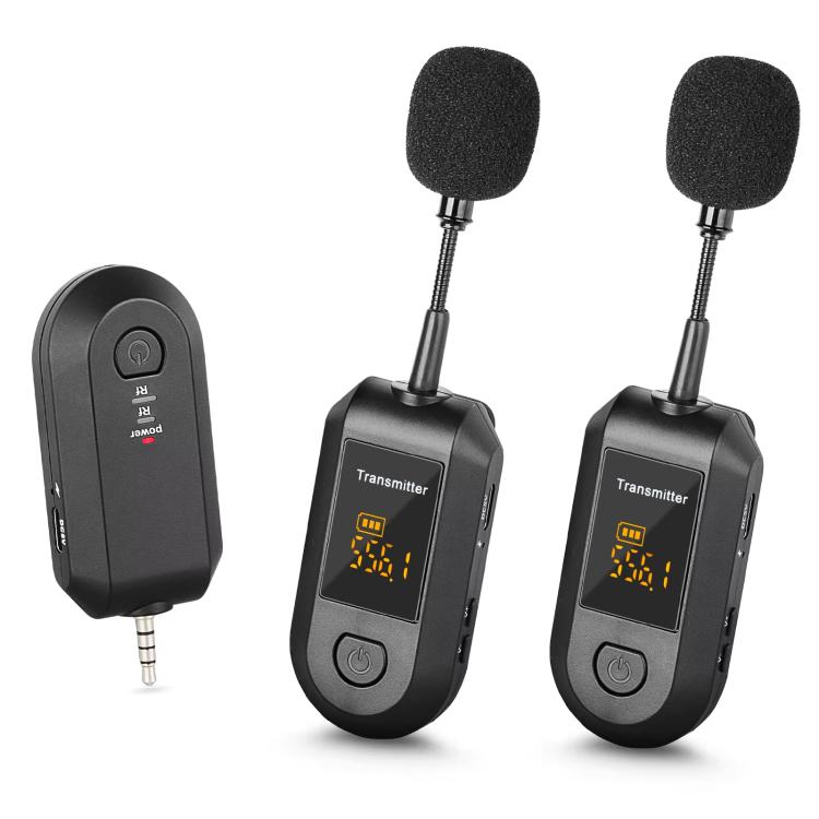 1 In 2 Lapel Clip Wireless 2.4G Microphone Amplifier Portable Microphone - Microphone by buy2fix | Online Shopping UK | buy2fix