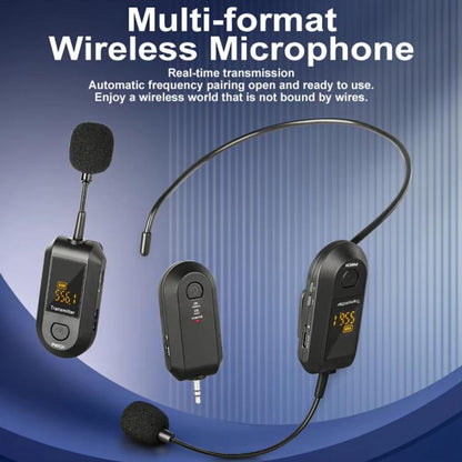 1 In 2 Lapel Clip Wireless 2.4G Microphone Amplifier Portable Microphone - Microphone by buy2fix | Online Shopping UK | buy2fix