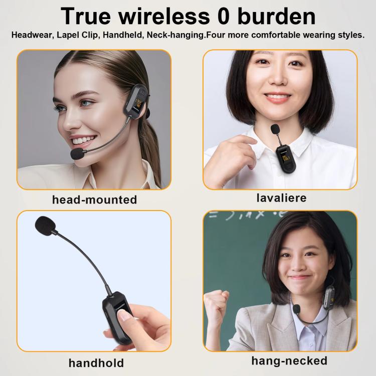 1 In 1 Headwear Wireless 2.4G Microphone Amplifier Portable Microphone - Microphone by buy2fix | Online Shopping UK | buy2fix