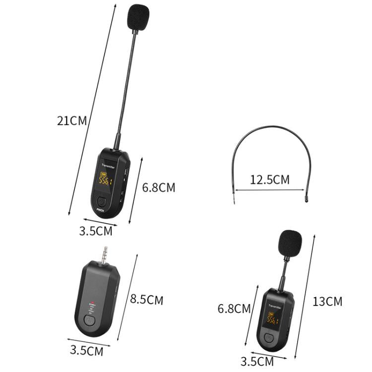 1 In 2 Lapel Clip Wireless 2.4G Microphone Amplifier Portable Microphone - Microphone by buy2fix | Online Shopping UK | buy2fix