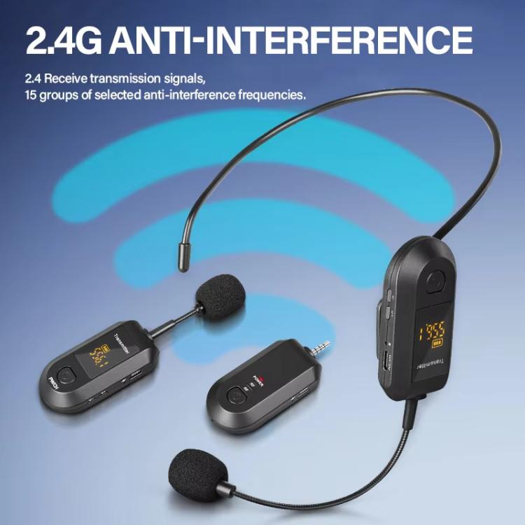 1 In 2 Lapel Clip Wireless 2.4G Microphone Amplifier Portable Microphone - Microphone by buy2fix | Online Shopping UK | buy2fix