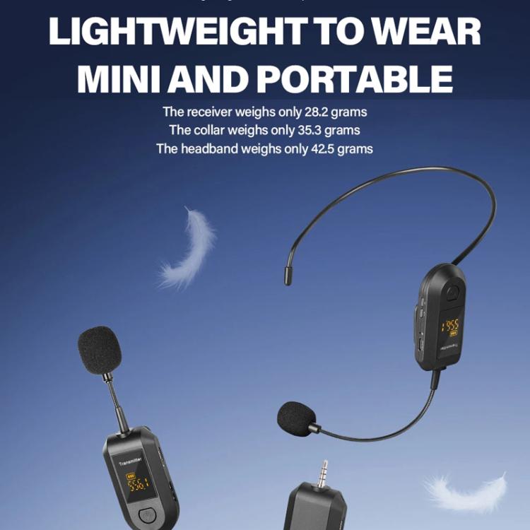 1 In 2 Lapel Clip Wireless 2.4G Microphone Amplifier Portable Microphone - Microphone by buy2fix | Online Shopping UK | buy2fix