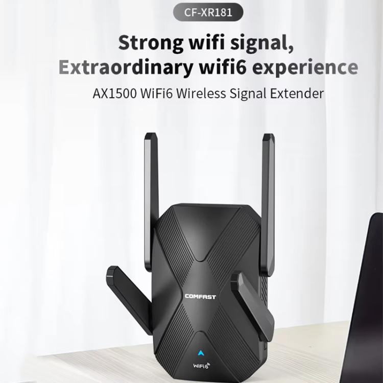 COMFAST CF-XR181 WiFi 6 Dual-Band 1500Mbps Wireless Signal Booster Gigabit Wireless Repeater - Broadband Amplifiers by COMFAST | Online Shopping UK | buy2fix