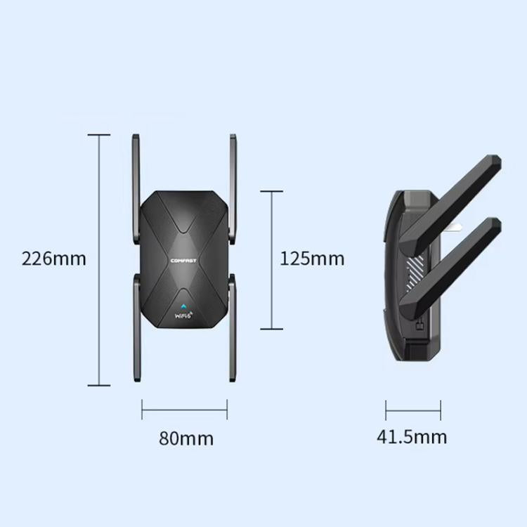 COMFAST CF-XR181 WiFi 6 Dual-Band 1500Mbps Wireless Signal Booster Gigabit Wireless Repeater - Broadband Amplifiers by COMFAST | Online Shopping UK | buy2fix