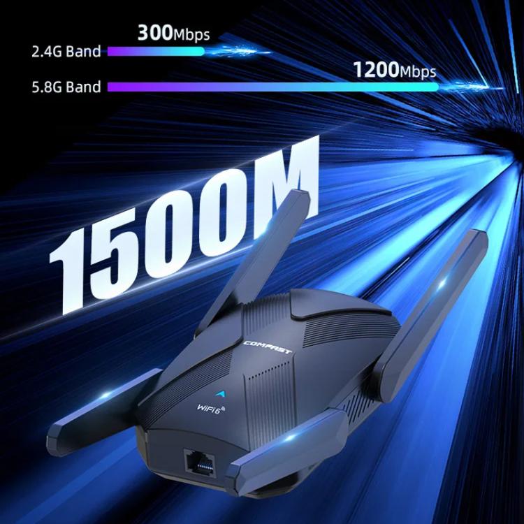 COMFAST CF-XR181 WiFi 6 Dual-Band 1500Mbps Wireless Signal Booster Gigabit Wireless Repeater - Broadband Amplifiers by COMFAST | Online Shopping UK | buy2fix