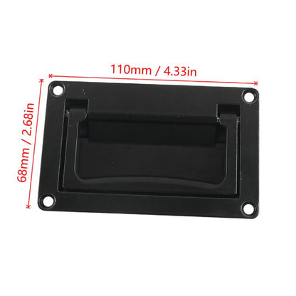 Recessed Foldable Invisible Handle for RV Boat Deck Hatches, Color: Black with Screws - Door Handles by buy2fix | Online Shopping UK | buy2fix