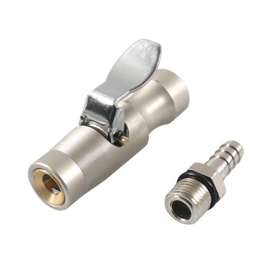 Car Air Pressure Gauge Self-Locking German-Style Air Pump Nozzle, Color: Matte A10499-01
