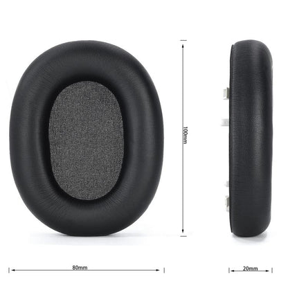 For Sony WH-1000XM6 Headphone 1pair Replacement Protein Ear Pads Soft Foam Ear Cushions(Black) - Earmuff & Pad by buy2fix | Online Shopping UK | buy2fix