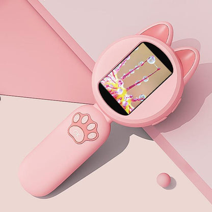 HM020B 4X HD Handheld Children Electronic Magnifier With Screen 2MP Digital Microscope(Pink) - Digital Microscope by buy2fix | Online Shopping UK | buy2fix