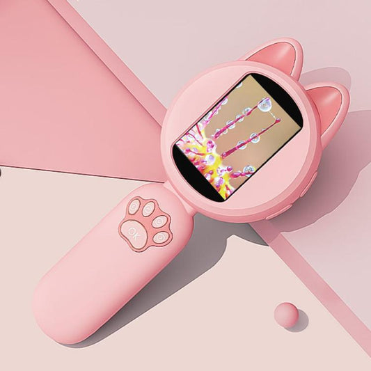 HM020B 4X HD Handheld Children Electronic Magnifier With Screen 2MP Digital Microscope(Pink) - Digital Microscope by buy2fix | Online Shopping UK | buy2fix