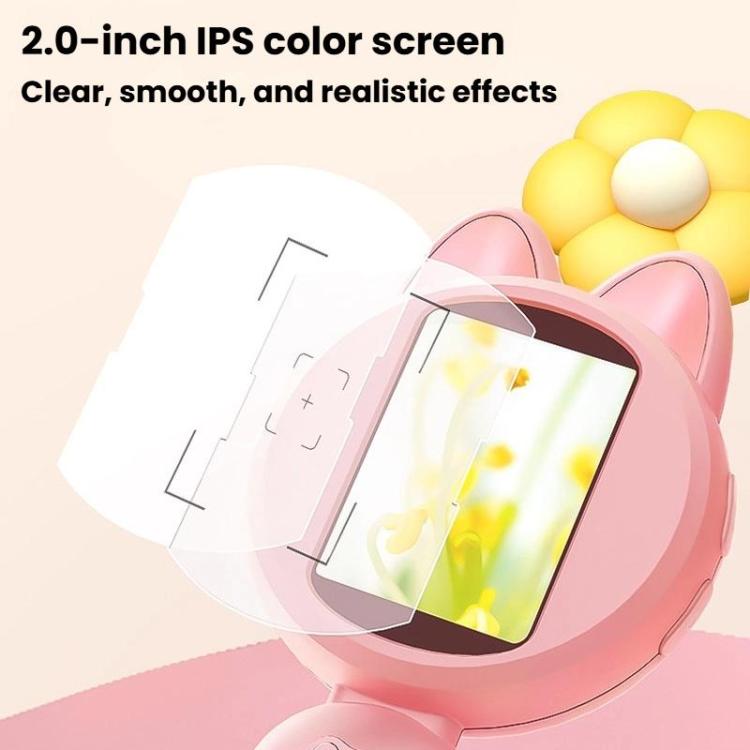 HM020B 4X HD Handheld Children Electronic Magnifier With Screen 2MP Digital Microscope(Purple) - Digital Microscope by buy2fix | Online Shopping UK | buy2fix