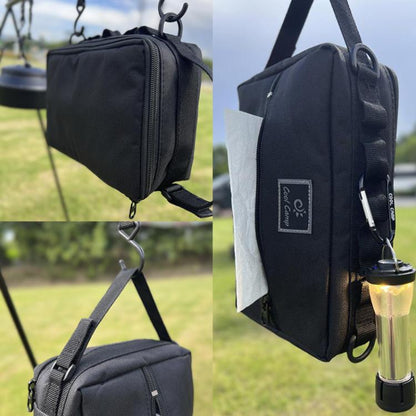 COOL CAMP CF-3303 Car Tissue Hanging Bag Outdoor Camping Tool Tableware Storage Bag(Black) - Stowing Tidying by COOL CAMP | Online Shopping UK | buy2fix