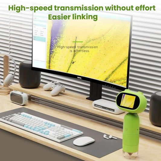 CM4 Cartoon HD Children Digital Electronic Microscope With Screen Handheld Portable Magnifier - Digital Microscope by buy2fix | Online Shopping UK | buy2fix