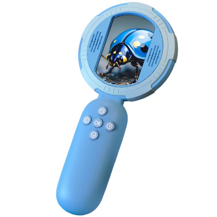 HM020-C Handheld Children Electronic Magnifier HD 2MP Digital Microscope(Blue) - Digital Microscope by buy2fix | Online Shopping UK | buy2fix