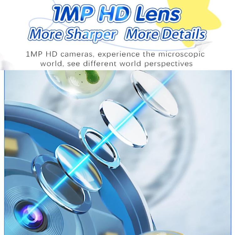 HM020-C Handheld Children Electronic Magnifier HD 2MP Digital Microscope(Blue) - Digital Microscope by buy2fix | Online Shopping UK | buy2fix