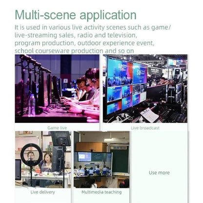 4 In 2 Out HDMI Guide Switchboard Type-C Capture Port OSD Display Game Switcher UK Plug(Black) - Live Sound Effects Processors by buy2fix | Online Shopping UK | buy2fix