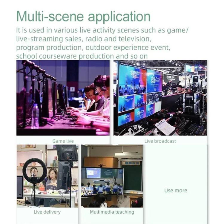 4 In 2 Out HDMI Guide Switchboard Type-C Capture Port OSD Display Game Switcher US Plug(Black) - Live Sound Effects Processors by buy2fix | Online Shopping UK | buy2fix