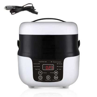12V-24V 2L Car-Mounted Push-Button Rice Cooker, Specification: Russian - Rice Cookers by buy2fix | Online Shopping UK | buy2fix