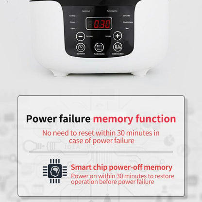 12V-24V 2L Car-Mounted Push-Button Rice Cooker, Specification: Russian + Battery Cable - Rice Cookers by buy2fix | Online Shopping UK | buy2fix